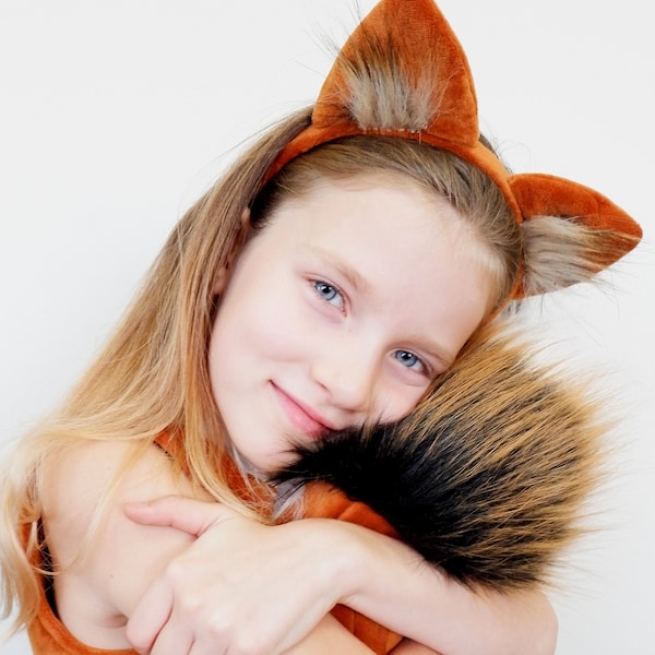 READY TO SHIP! Fox Costume for Girls - Handmade Costume - Halloween Costume