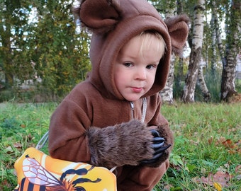 Bären Onesie für Kinder - Bärenkostüm - Halloweenkostüm