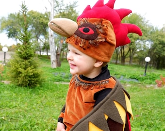 Disfraz de gallo - Disfraz de pájaro - Disfraz de gallo para niños - Disfraz de animal de granja