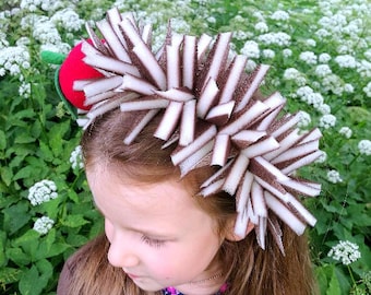 Hedgehog Headband for Kids - Hedgehog Costume - Handmade Costume - Halloween Costume