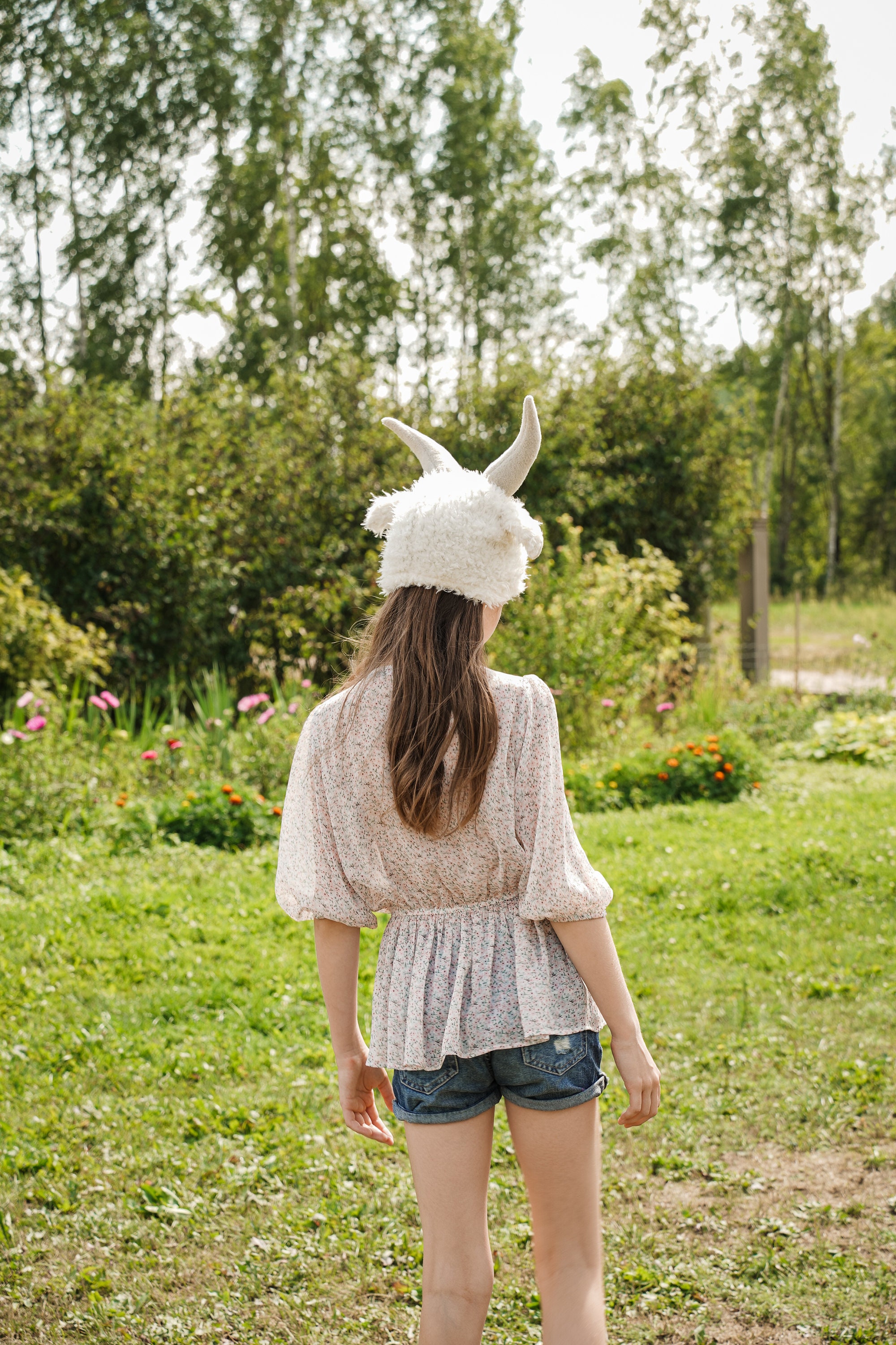 Goat Hat and Tail Kids Goat Costume Adult Goat Costume Etsy