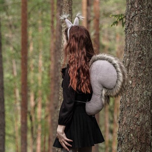 Squirrel Tail and Headband for Kids - Squirrel Costume - Handmade costume - Halloween costume