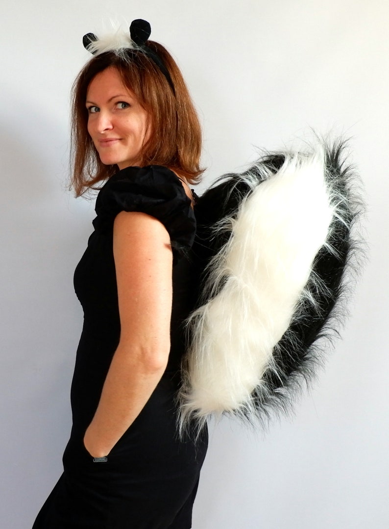 Skunk Tail and Ears for Adults Adult Skunk Costume Animal | Etsy