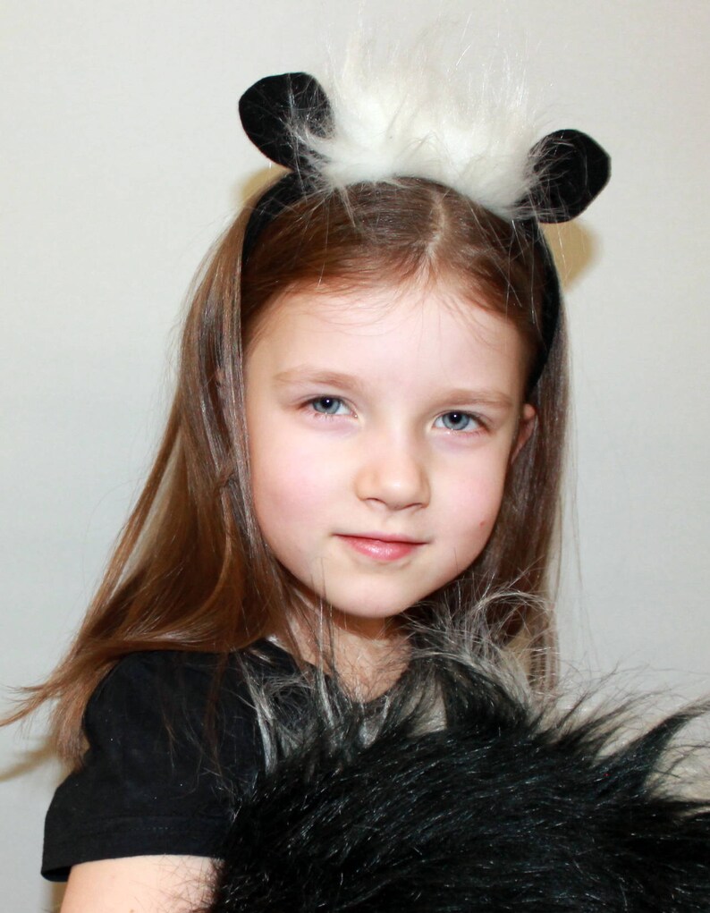 Skunk tail / Skunk costume / skunk dress up / kids skunk | Etsy