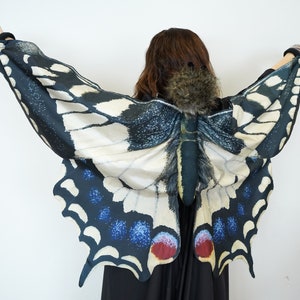 Swallowtail Butterfly Costume for Adults Butterfly Wings Handmade Costume Halloween Costume image 7