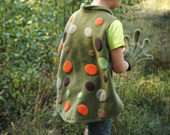 Frog Costume for Kids - Frog Pretend Play - Animal Costume - Handmade Costume