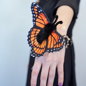 Monarch Butterfly Hair Clip Butterfly Costume Handmade costume Halloween costume image 2