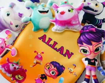 Personalized Abby Hatcher Fleece Plushie: Handmade Cartoon Character