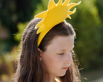 Diadema de sol para niños Disfraz de sol Disfraz hecho a - Etsy España