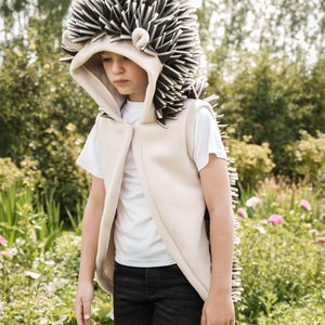 Hedgehog Vest for Kids Hedgehog Costume Handmade Costume image 4