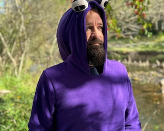 Handmade Fleece Octopus Costume: MEN Halloween Squid Outfit
