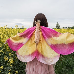 Rosy Maple Moth Costume for Adults - Butterfly Costume - Moth Wings - Halloween Costume