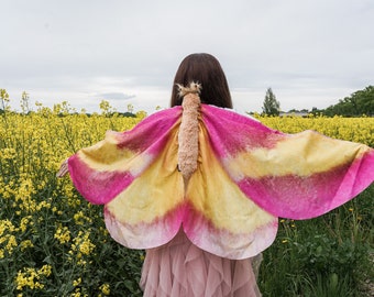 Rosy Maple Moth Costume for Adults - Butterfly Costume - Moth Wings - Halloween Costume