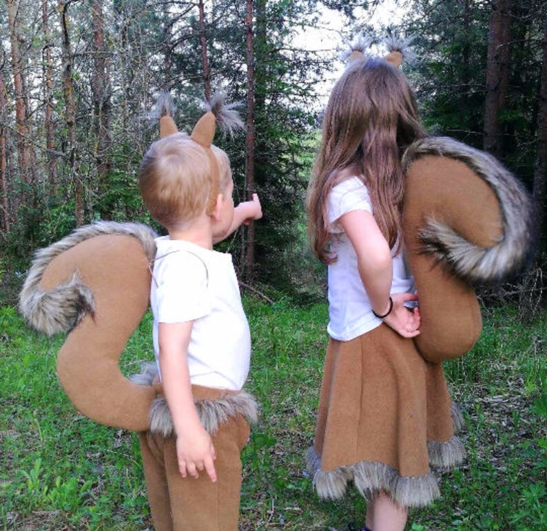 Squirrel Girl Costume Kids Squirrel Costume Animal Costume image 7.