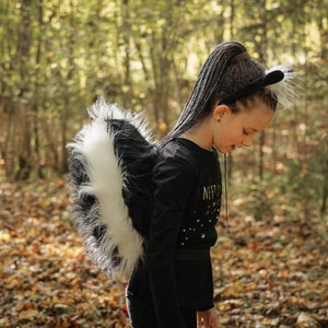 Skunk Tail and Ears for Kids Skunk Costume Handmade Costume Halloween Costume image 4