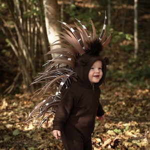 Porcupine Costume for Kids Kids Costume Animal Costume Handmade Costume Halloween Costume imagem 1