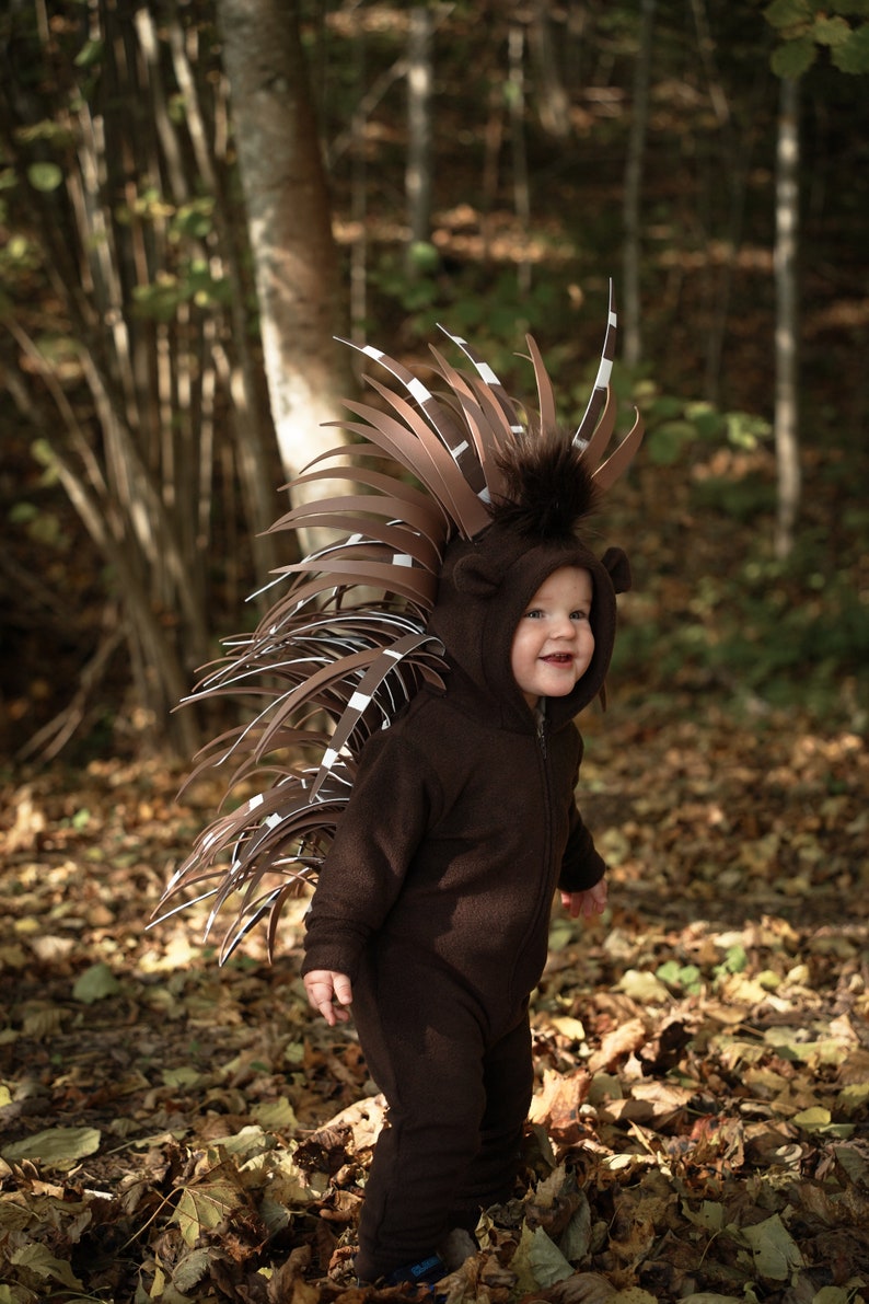 Porcupine Costume for Kids Kids Costume Animal Costume Handmade Costume Halloween Costume image 1