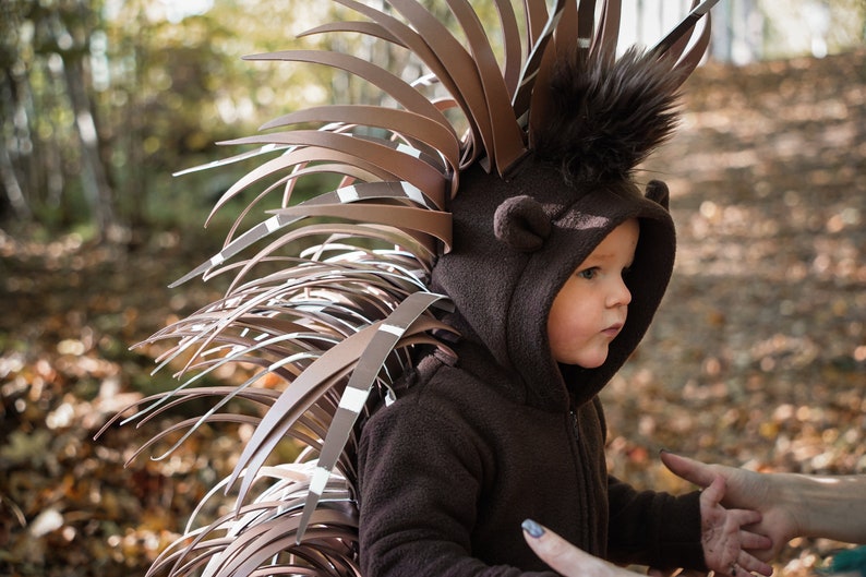 Porcupine Costume for Kids Kids Costume Animal Costume Handmade Costume Halloween Costume image 5