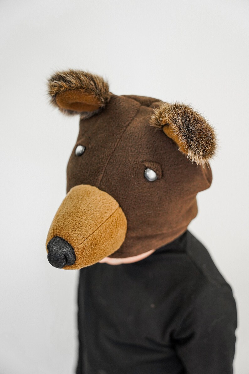 Realistic Bear Hat and Tail Bear Costume Animal Costume Handmade Costume Halloween Costume image 2