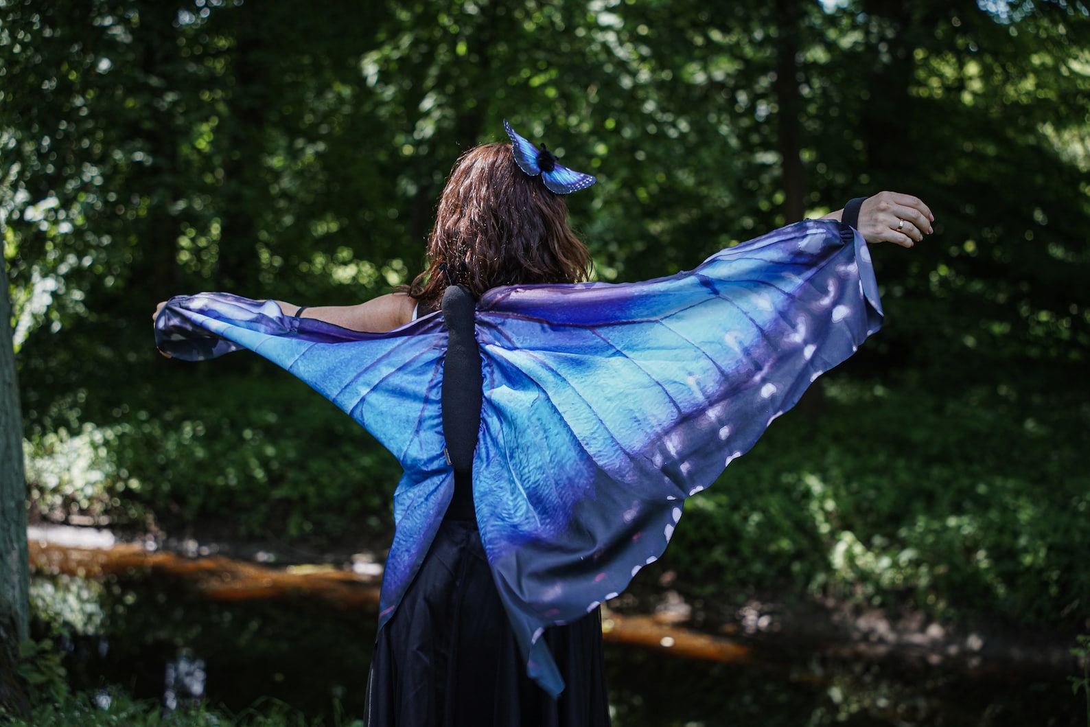 Blue Butterfly Costume for Adults Blue Butterfly Wings Etsy UK