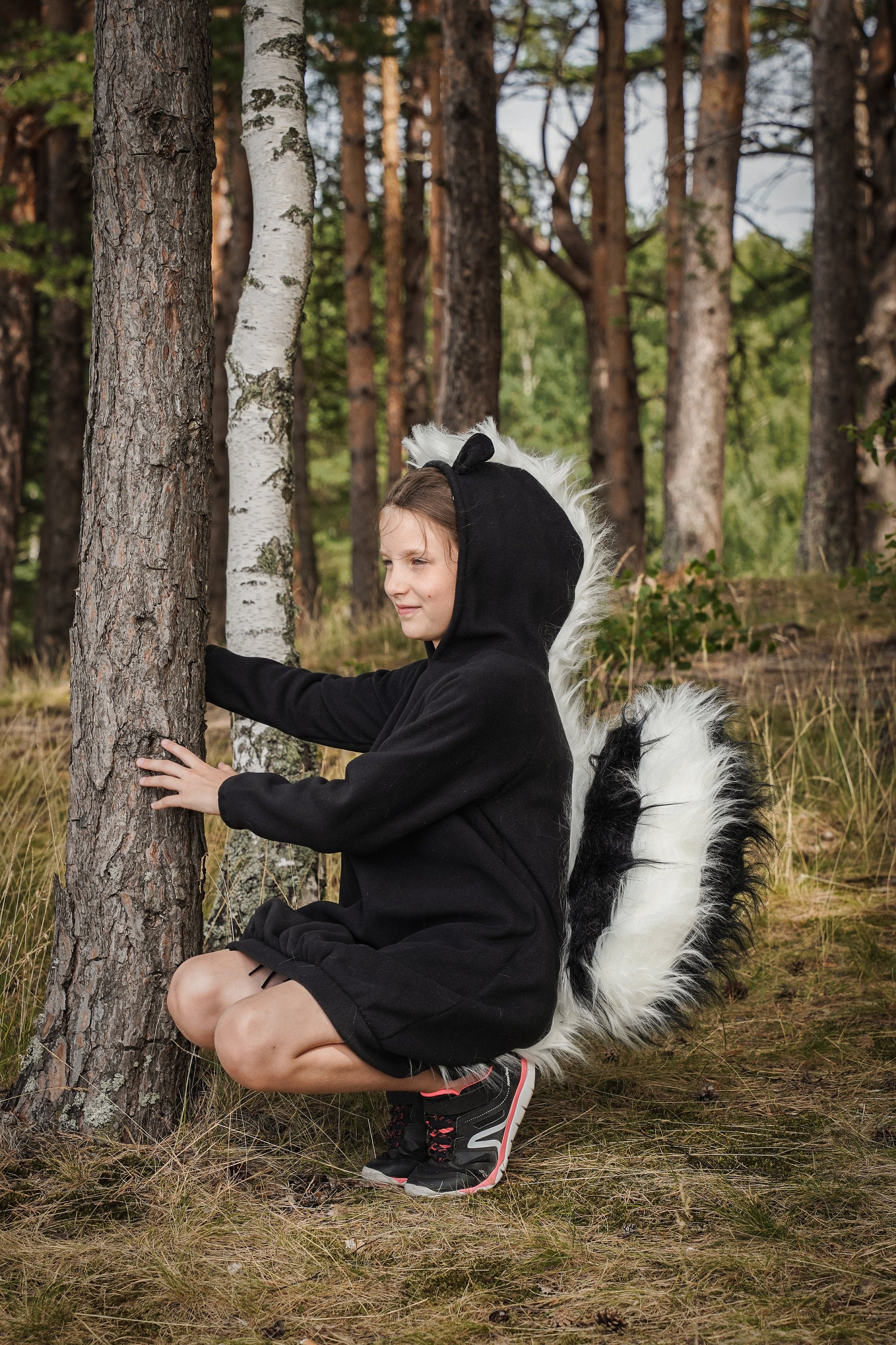 Skunk Dress for Girls Kids Skunk Costume Animal Costume | Etsy