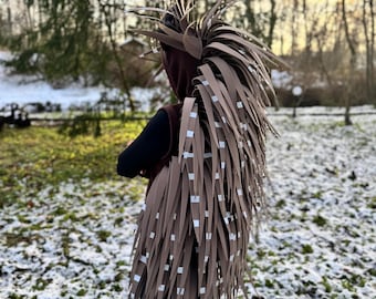 Handmade Adut Fleece Porcupine Costume with Hoodie