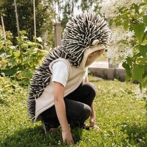 Hedgehog Vest for Kids Hedgehog Costume Handmade Costume image 2