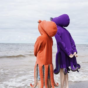 READY TO SHIP! Octopus hoodie - Squid Hoodie Costume - Ocean Animal Costume - Halloween Costume