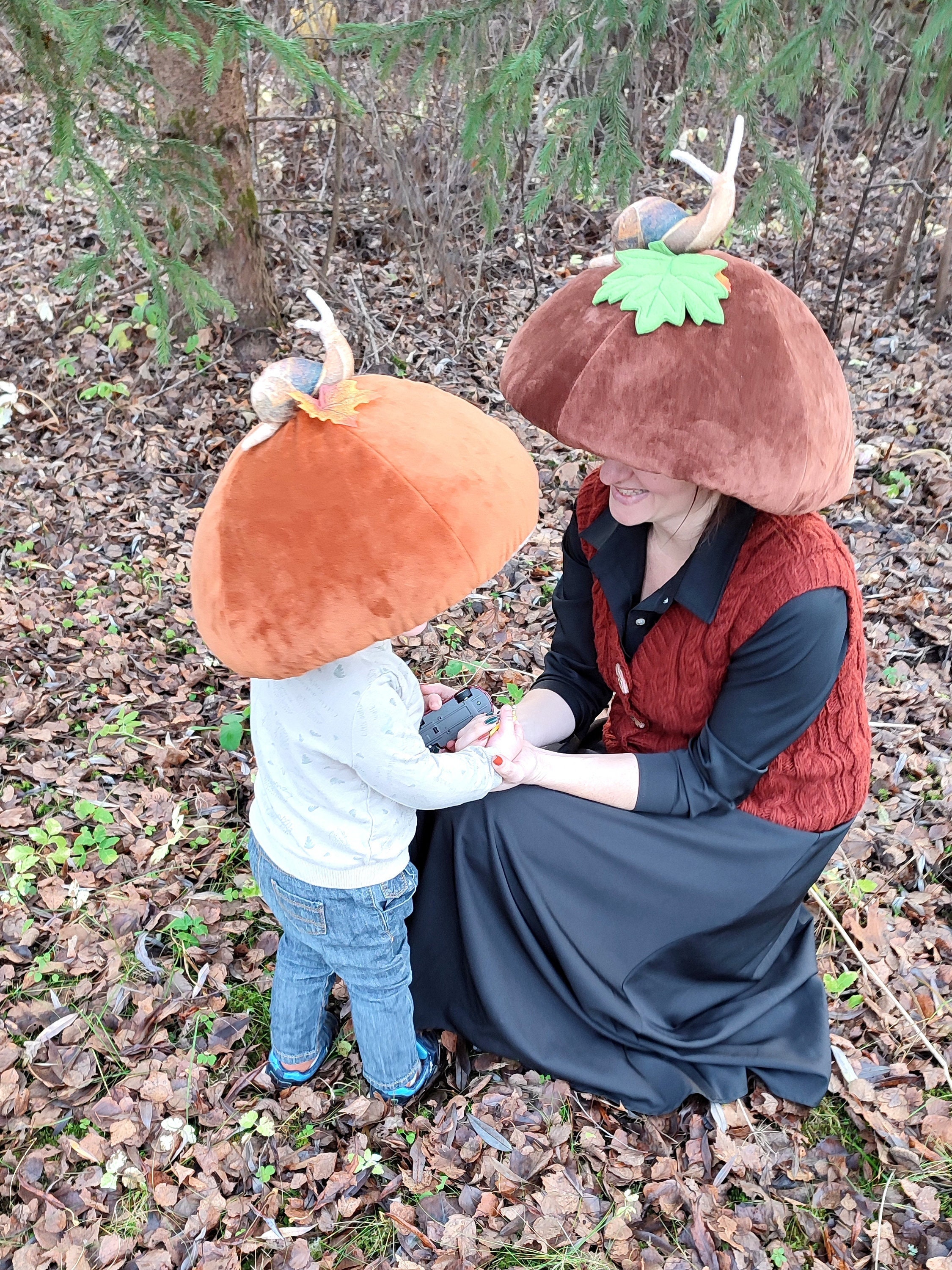 きのこ帽子：手作りフリース大人用ハロウィンコスチューム - Etsy 日本