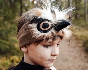 Owl Headband - Owl Costume - Bird Costume - Handmade Costume - Halloween Costume