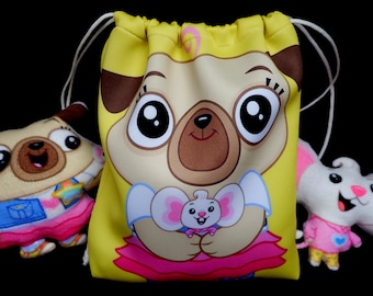 Chip and Potato Plushies Chip and Potato Toys Handmade Drawstring Bag Handmade Toys Etsy