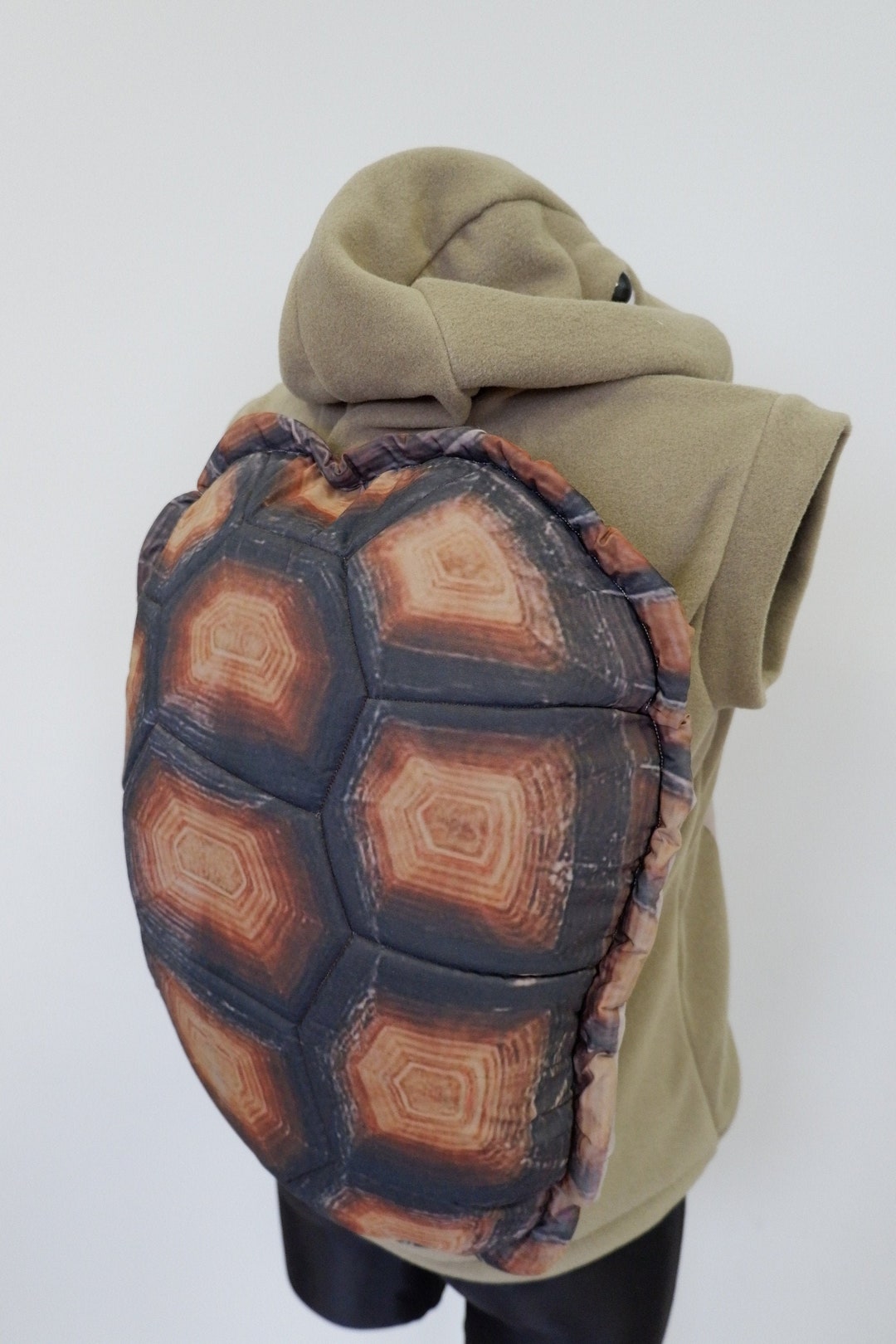 Fleece Turtle Costume for Adults: Handmade Hooded Vest & Shell - Etsy