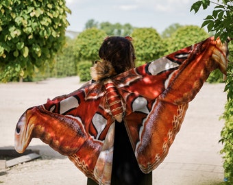 Atlas Moth Costume for Adults - Butterfly Costume Adult - Handmade Costume - Halloween Costume