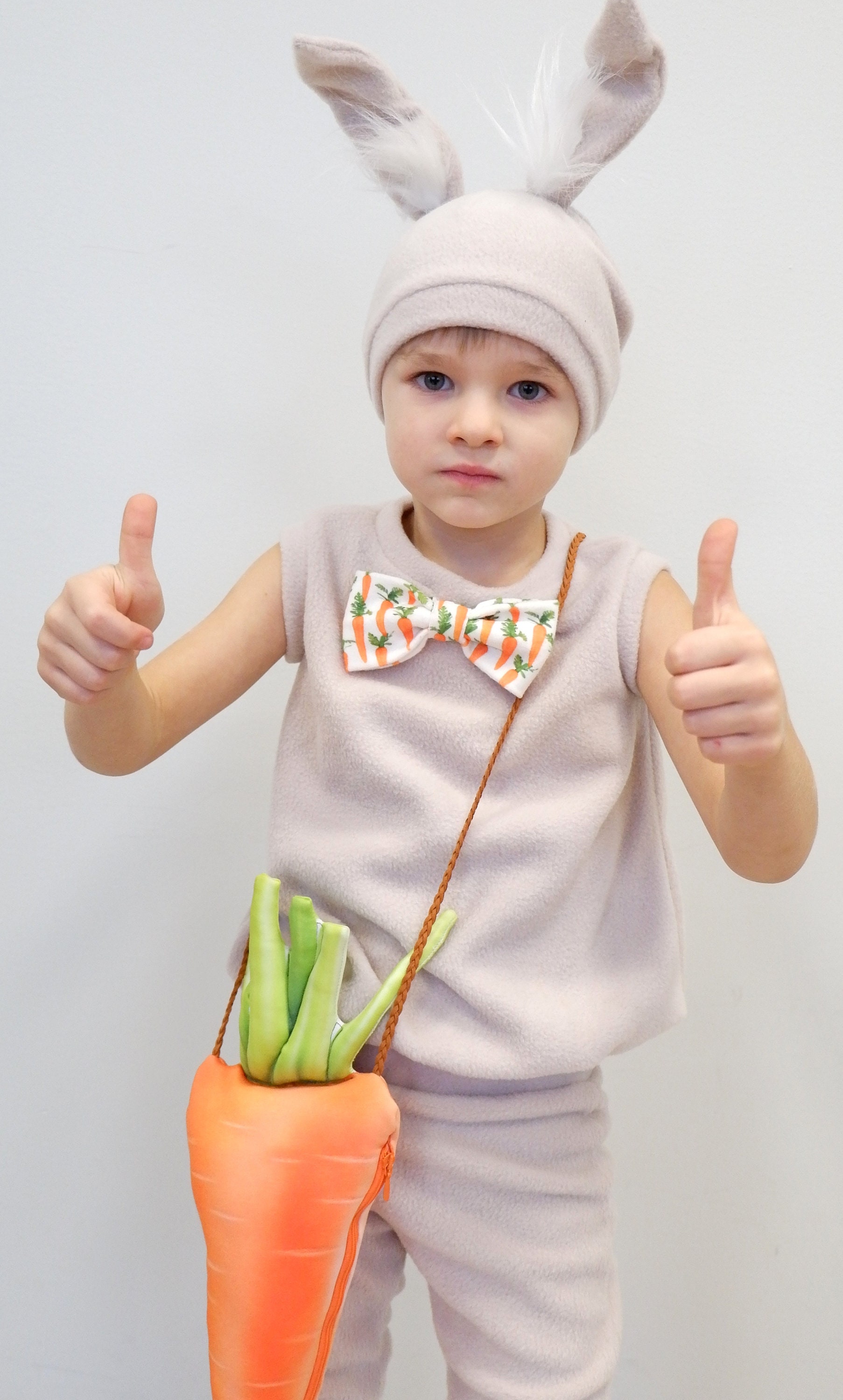 Bunny Costume for Boy Kids Rabbit Costume Handmade Costume Etsy