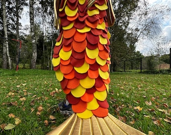 Golden Fish Costume for Kids: Handmade Fleece Hoodie