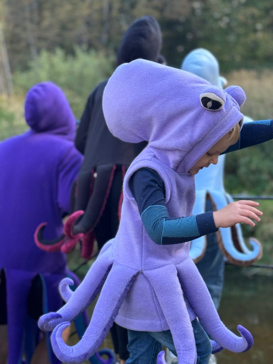 Mogoko Hond kat octopus-kostuums, huisdier Halloween cosplay jurk, grappig octopuskostuum voor honden