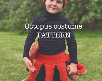 Kids Octopus Costume Sewing Pattern PDF - Digital Download