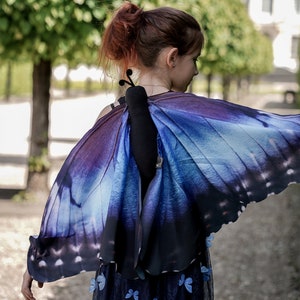 Blue Butterfly Costume for Kids - Butterfly wings - Kids butterfly Costume - Handmade Costume - Halloween Costume