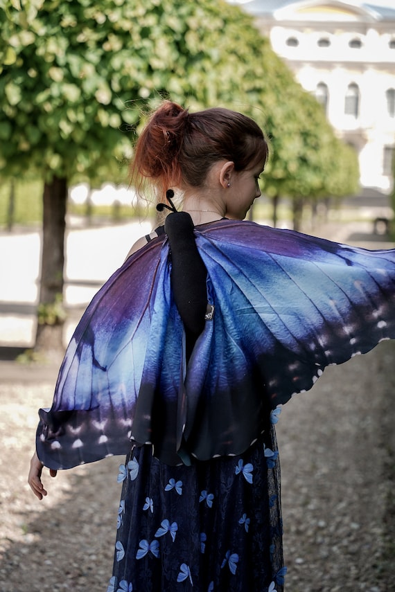 Blue Butterfly Costume For Kids Butterfly Wings Kids Etsy