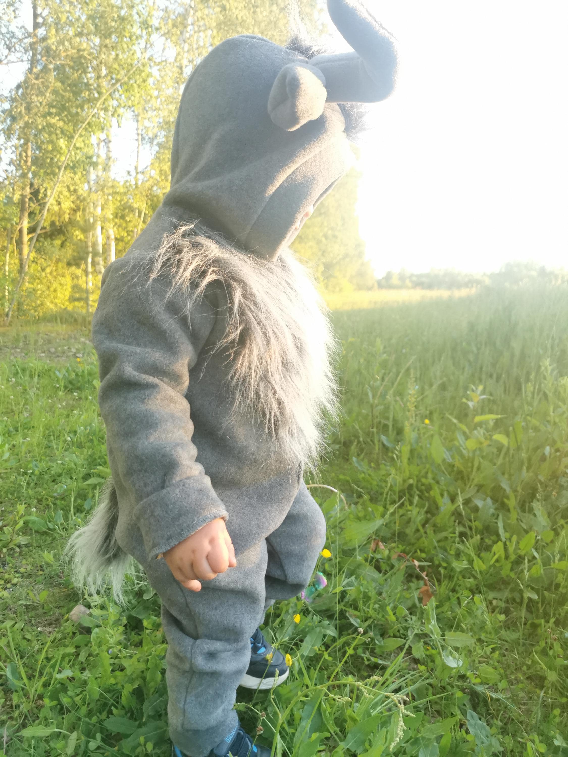 Deluxe Kids Goat Costume – Farm Animal Outfit With Fur, Horns & Hooves For Halloween & Dress-Up (Large) - View #4