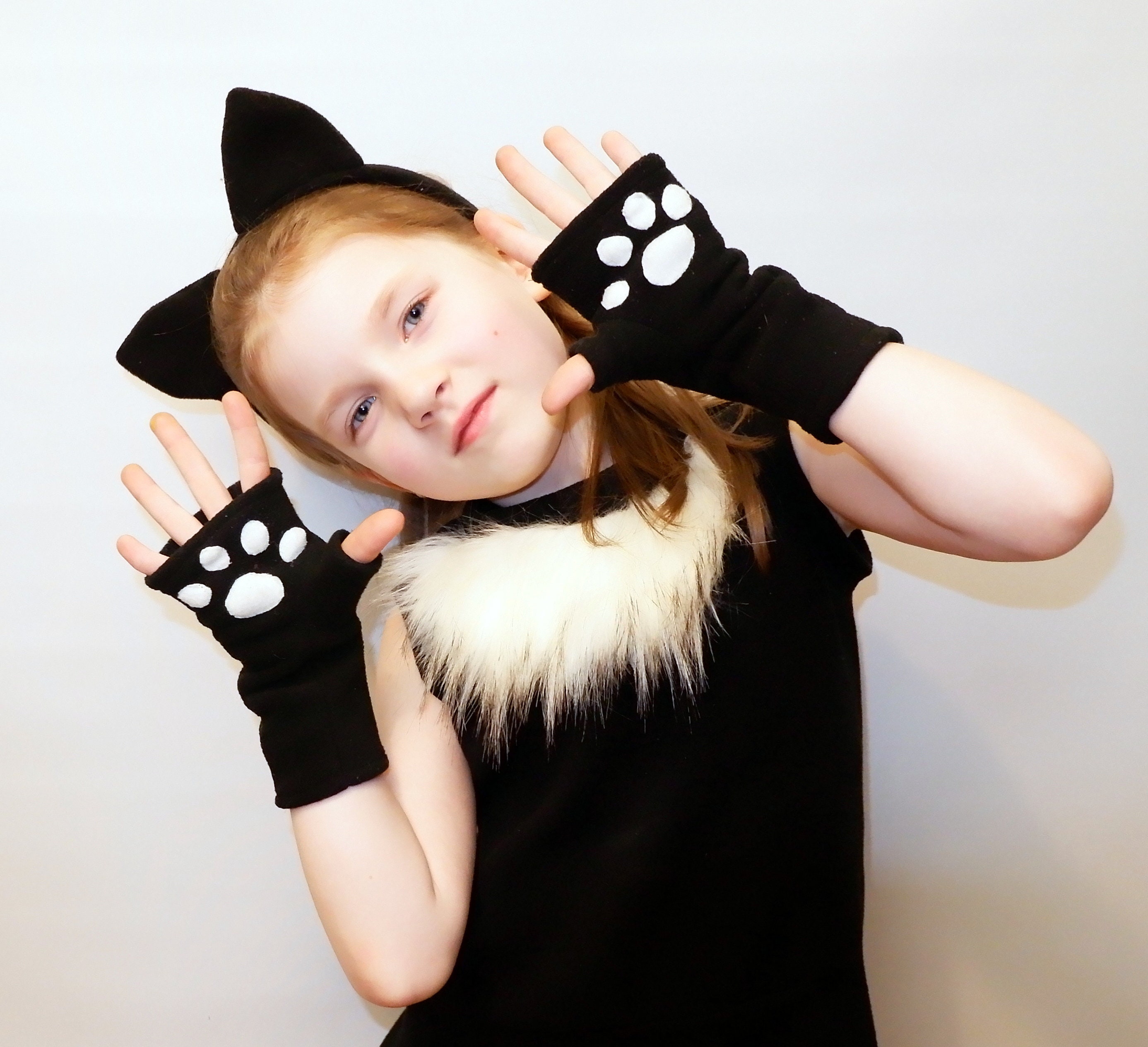 Costume Halloween Unisexe Chat Avec Oreilles - Bandeau Oreilles, Léger Et Confortable - 8