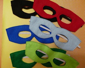 Reversible Felt Super Hero Mask, Birthday party dress up