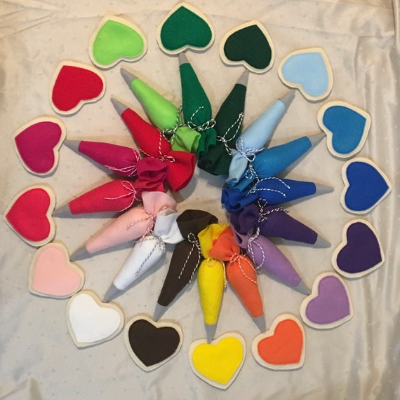 Felt Frosting Piping Bags With Matching Cookies A Special Etsy