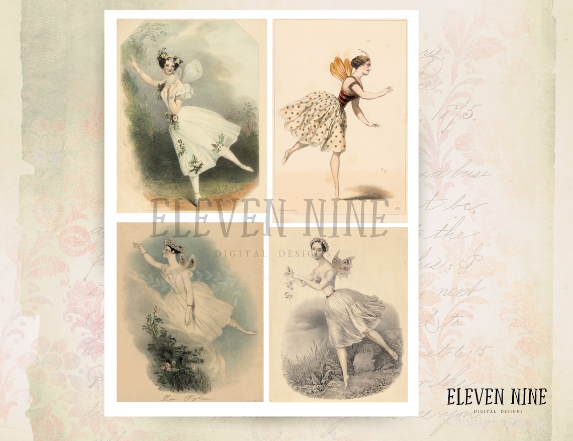 Fairy Digital Download Fairy Printable Vintage Illustrations - Etsy