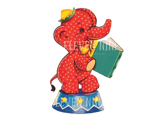 Elephant PNG, Elephant Clipart, Circus Elephant Digital Download, Circus PNG,  Retro Vintage Clipart, Clipart for Crafts, Digital Clipart - Etsy