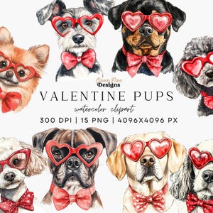 Cachorro Valentine Clipart, Cachorro Valentine PNG, Coquette Valentines Dog PNG, Design Dog Lover Valentines, Ilustração de Raça de Cachorro