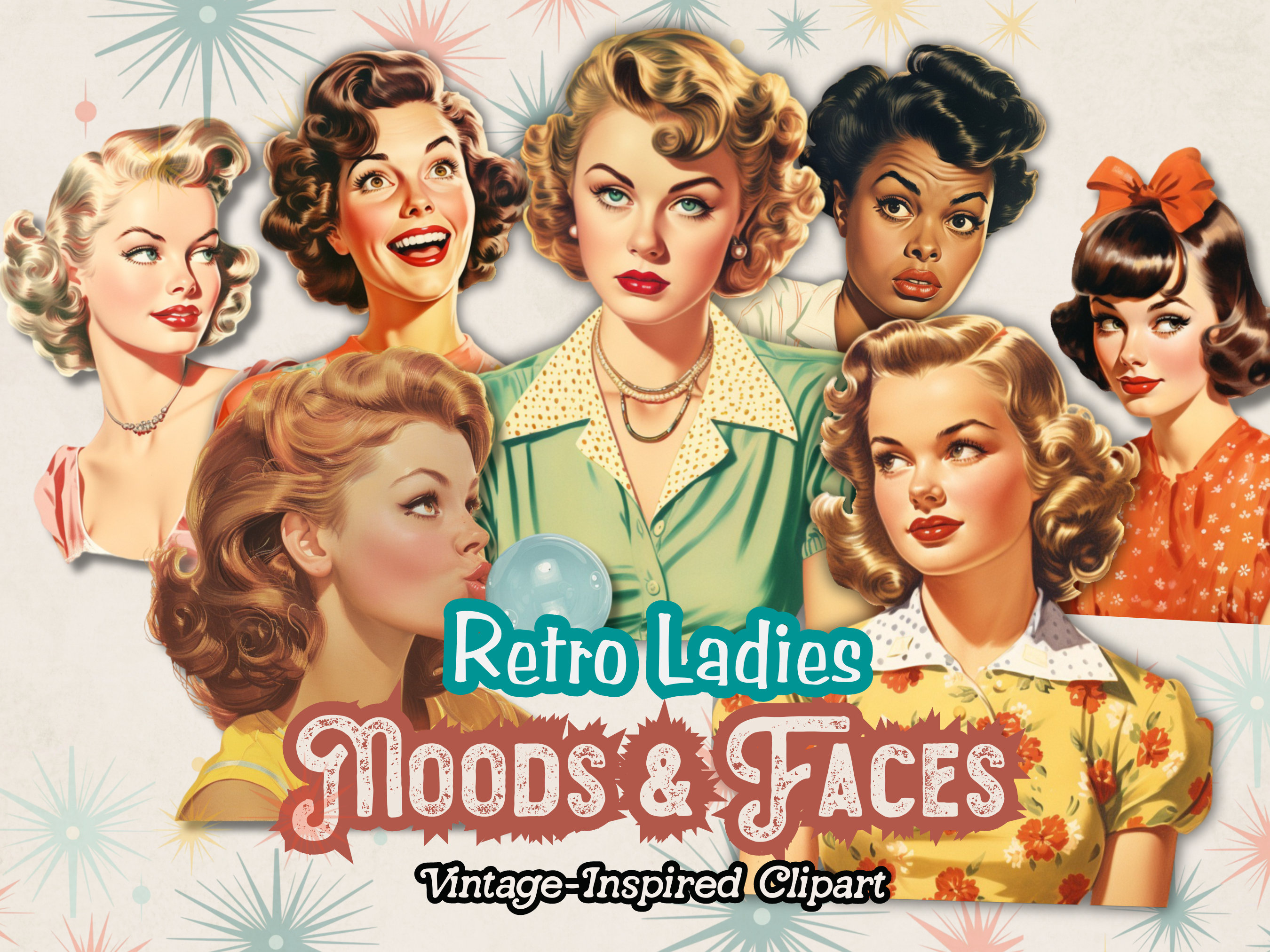Retro pinup girls - Etsy 日本