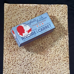 1953 Français Spaghetti Publicité Publicité Magazine Couleur Impression France Facile à encadrer Rivoire & Carret