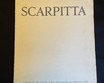 1958 Scarpitta-Quaderni di arte attuale Cesare Vivaldi Artist American Exhibition Limited Edition Galleria Tartaruga