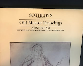 1989 Sotheby es Amsterdam Old Master Drawings Auktion Katalog Verkauf realisiert Preisblatt Softcover Platten Buch Referenz forschung
